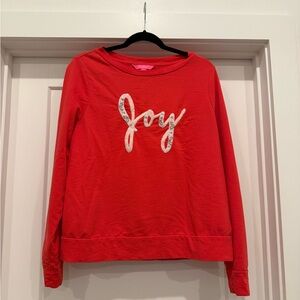 Lilly Pulitzer Red 'Joy' Long Sleeve Tee